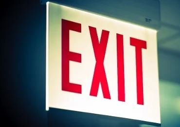 EXIT sign shutterbug