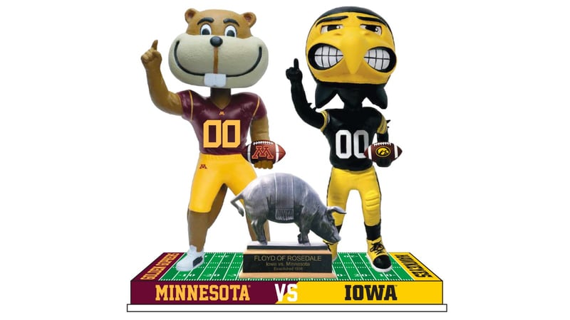 Iowa vs. Minnesota Football Rivalry Bobblehead (5)