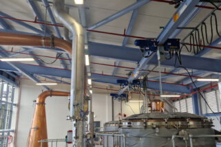 Electric hoist leaves large distillery in high spirits