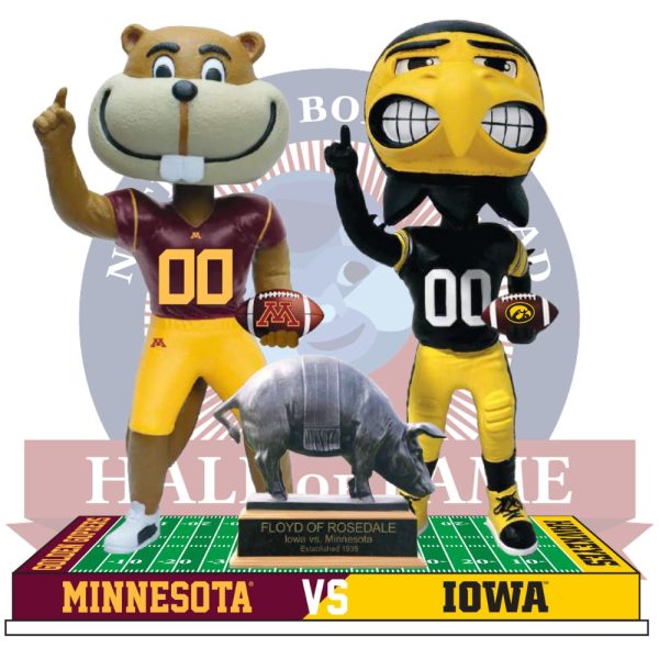 Iowa vs. Minnesota Football Rivalry Bobblehead image 2