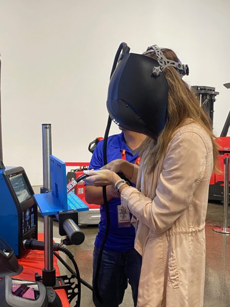 The Raymond Corporation is hosting nearly 175 students and teachers for on-sitenearly 175 students and teachers for onsite tours and live demonstrations in celebration of National Manufacturing Day. Image 2