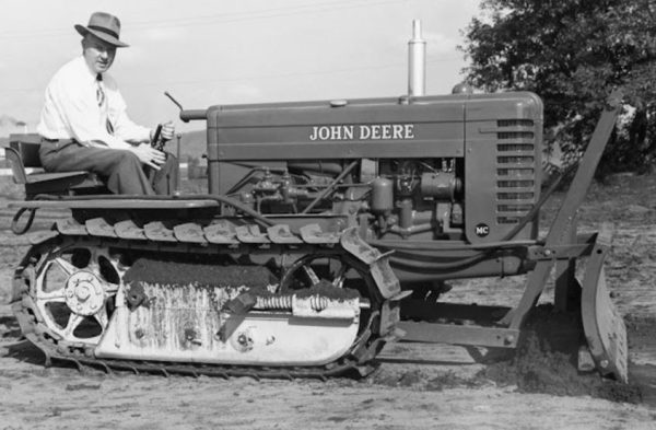 John Deere Dozer in Dubuque Iowa 1949 image 2